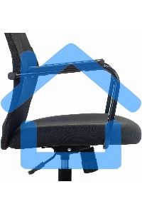 Кресло компьютерное Бюрократ KB-5M TW-01 3C11 черный, сетка/ткань, с подголов. крестовина металл черный