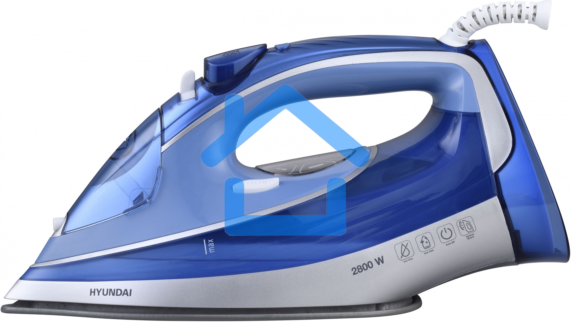 Утюг Hyundai H-SI01670 2800Вт синий/золотистый