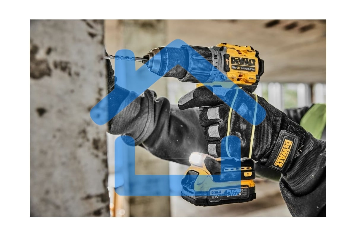 Дрель-шуруповерт DeWalt DCD805P2T-QW, Аккумуляторная, 18В, 2 АКБ, Кейс