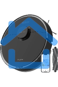 Робот-пылесос Dreame RLS6A D10S Pro черный, 46 Вт, 5200 мА·ч Li-Ion, уборка сухая/влажная, пылесборник контейнер 0.57 л