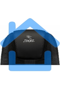 Кресло игровое Бюрократ Zombie 9 черный/серый, искусст.кожа/ткань, крестовина пластик