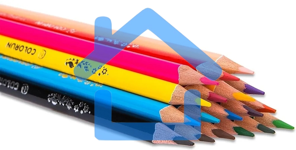 Карандаши цветные Deli EC00310 ColoRun, тополь, 18 цветов, коробка с европодвесом