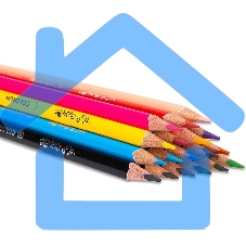 Карандаши цветные Deli EC00310 ColoRun, тополь, 18 цветов, коробка с европодвесом