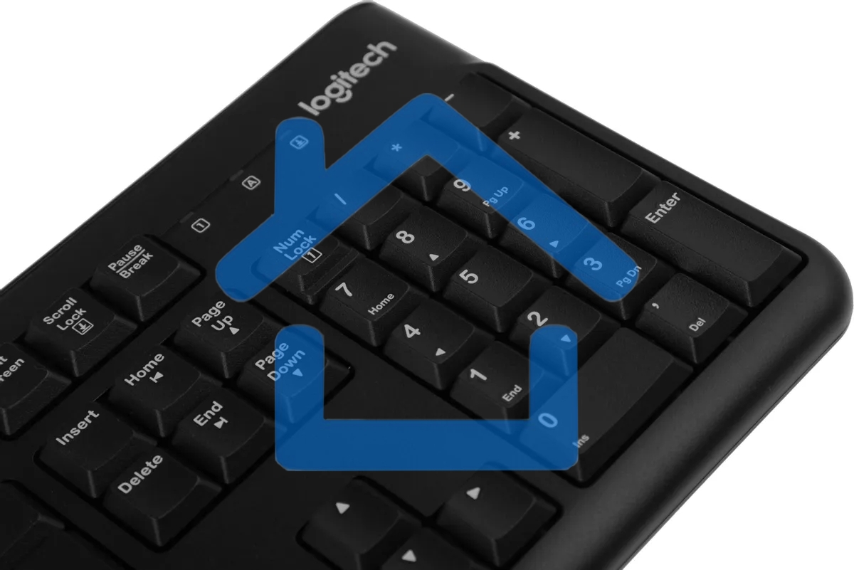 Клавиатура проводная Logitech K120 for business, USB черный