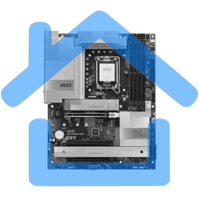 Материнская плата MSI PRO Z890-A WIFI, LGA 1851, Intel Z890, 4xDDR5, 4xSATA, 4xM.2, 1xPCIe 5.0 x16, 2xPCIe 4.0 x4, 1xHDMI, 2xUSB-C Thunderbolt 4, 1xUSB-C 3.2 Gen 2, 3xUSB-A 3.2 Gen 2, 4xUSB-A 3.2 Gen 1, 1x 5Gb LAN, 2x3.5 мм, 7.1, ATX