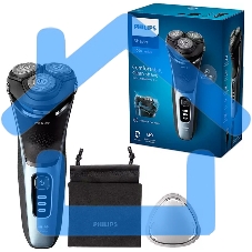 Электробритва Philips S3243/12 черный/голубой