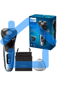 Электробритва Philips S3243/12 черный/голубой