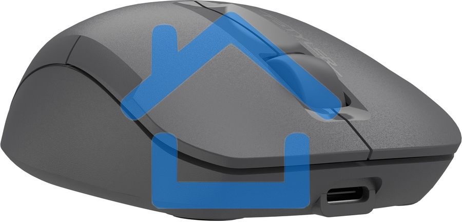 Мышь беспроводная A4Tech Fstyler FG15C Air2 серый, 1200 dpi, радиоканал, USB, кнопки - 3