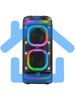 Акустическая система Midi Ginzzu GM-115, BT/USB/TF/FM/MIC/ДУ