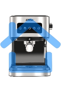 Кофеварка рожковая ARESA AR-1612 черный, исп. кофе - молотый, 1,5 л, 1100 Вт, 15 бар