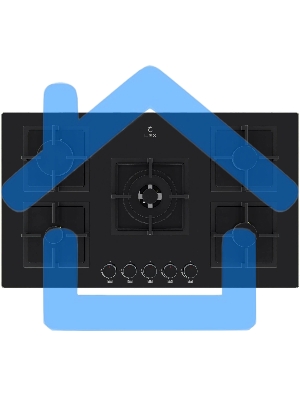 Газовая варочная панель LEX GVG 954 BBL