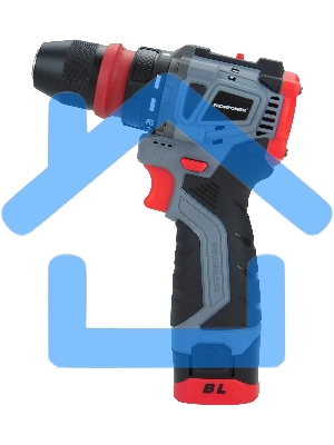 Аккумуляторный бесщеточный шуруповерт со съемным патроном ProfiPower BL-161B (40Нм,Li-ion 2шт,2.0А·ч,поясная клипса,бита-магнит, З/У, в кейсе)