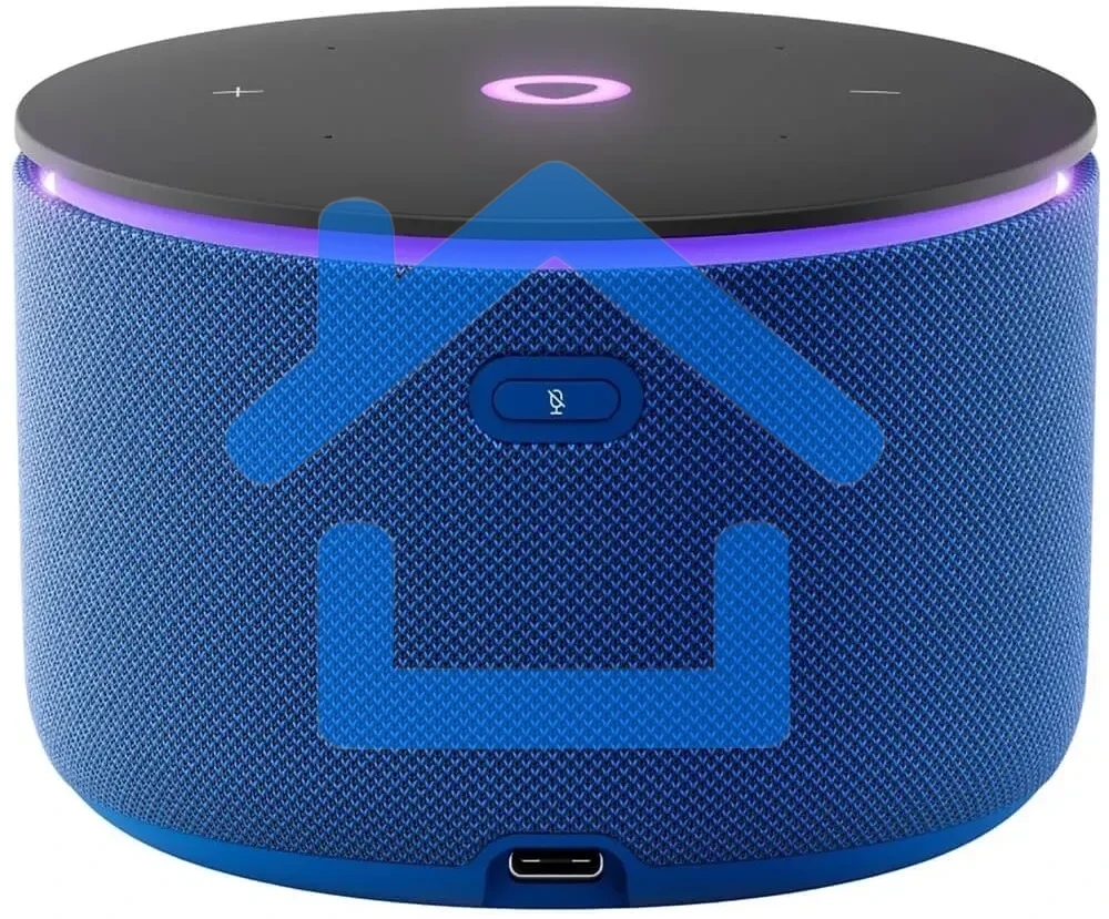 Умная колонка Яндекс Станция Мини 3 Про с Алисой, Zigbee, синий, YNDX-00059BLU