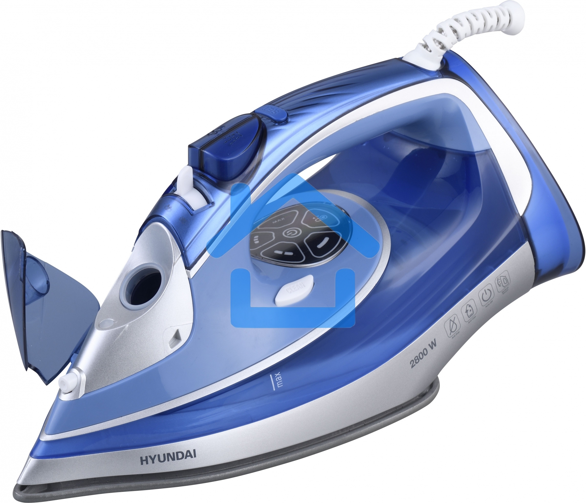 Утюг Hyundai H-SI01670 2800Вт синий/золотистый