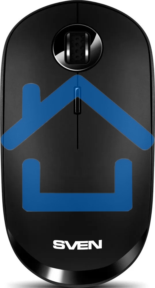 Мышь беспроводная SVEN RX-570SW черный, 1600 dpi, радиоканал, Bluetooth, USB, кнопки - 4
