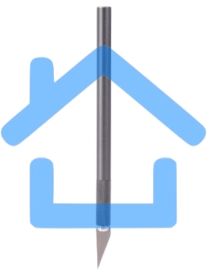 Резак-скальпель Deli 2102 10 сменных лезвия сталь пластиковая коробка