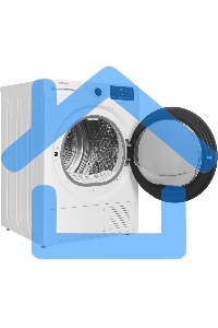 Сушильная машина Hyundai DFE9412 белый, 10 кг, сушка - конденсационная, программ - 14, 60 x 85 x 62 см