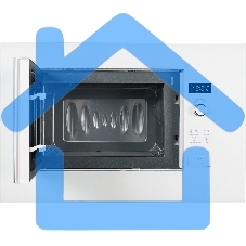 Микроволновая печь встраиваемая Weissgauff HMT-202 белый, 20 л, 700 Вт, переключатели - поворотный механизм/сенсор