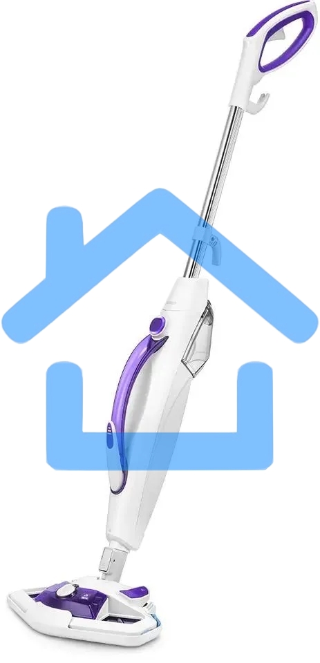 Швабра паровая Kitfort КТ-1085 1500Вт белый/фиолетовый
