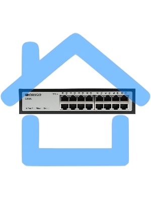 Неуправляемый коммутатор ORIGO OS1216/A1A 16x100Base-TX, корпус металл