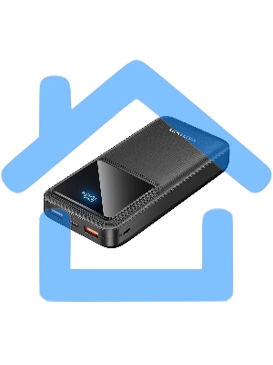 Портативный аккумулятор Vention 20000mAh(M/C-A/A)22.5W Черный с LED Дисплеем