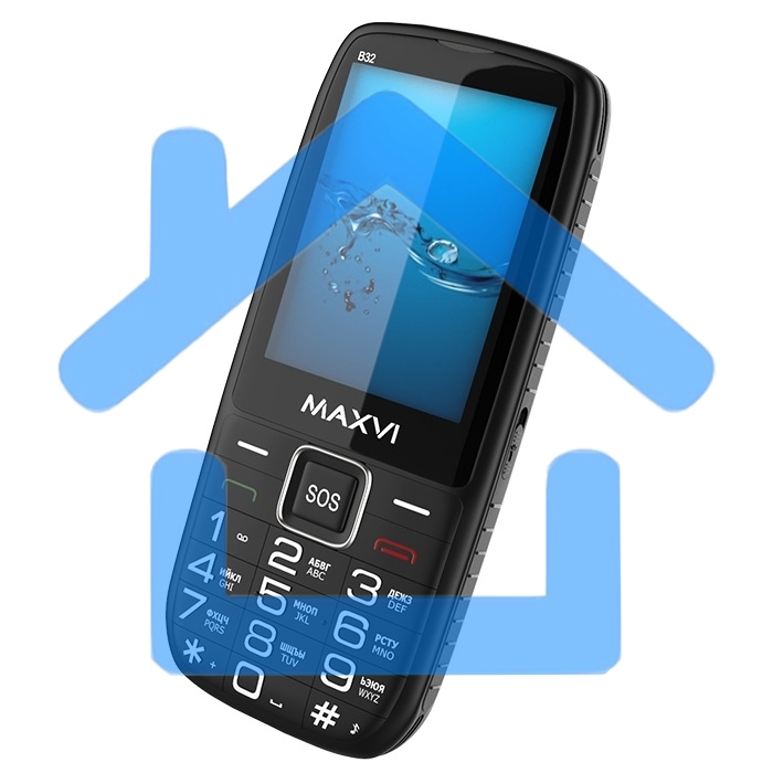 Мобильный телефон Maxvi B32 черный