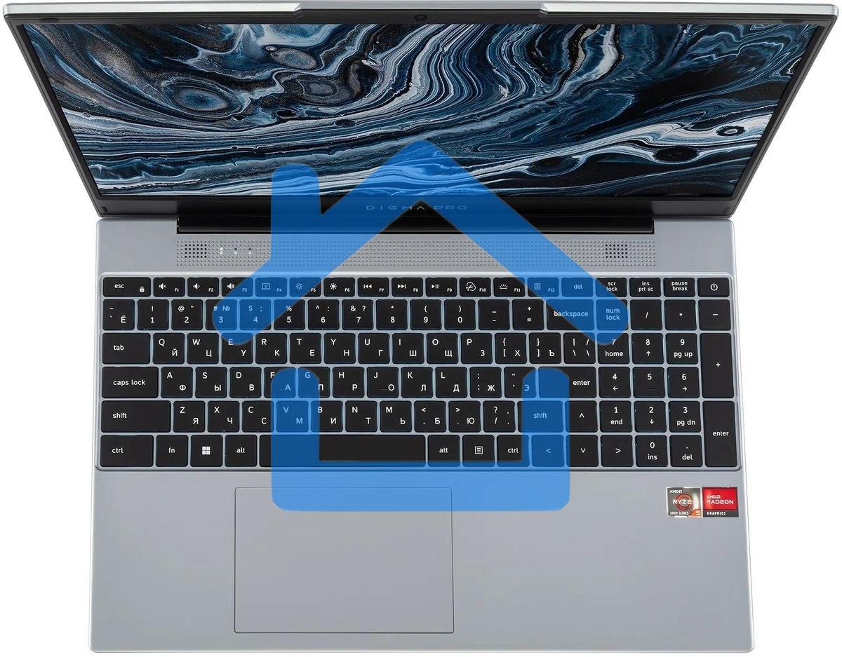 Ноутбук Digma Pro Breve Ryzen 5 Pro 5675U 8Gb SSD 512Gb AMD Radeon 15.6