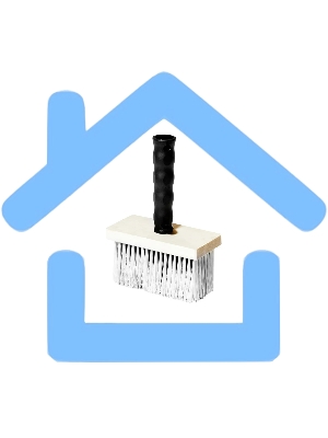 Кисть макловица Rexant 89-0402 180x80 мм искусственная щетина, деревянный корпус