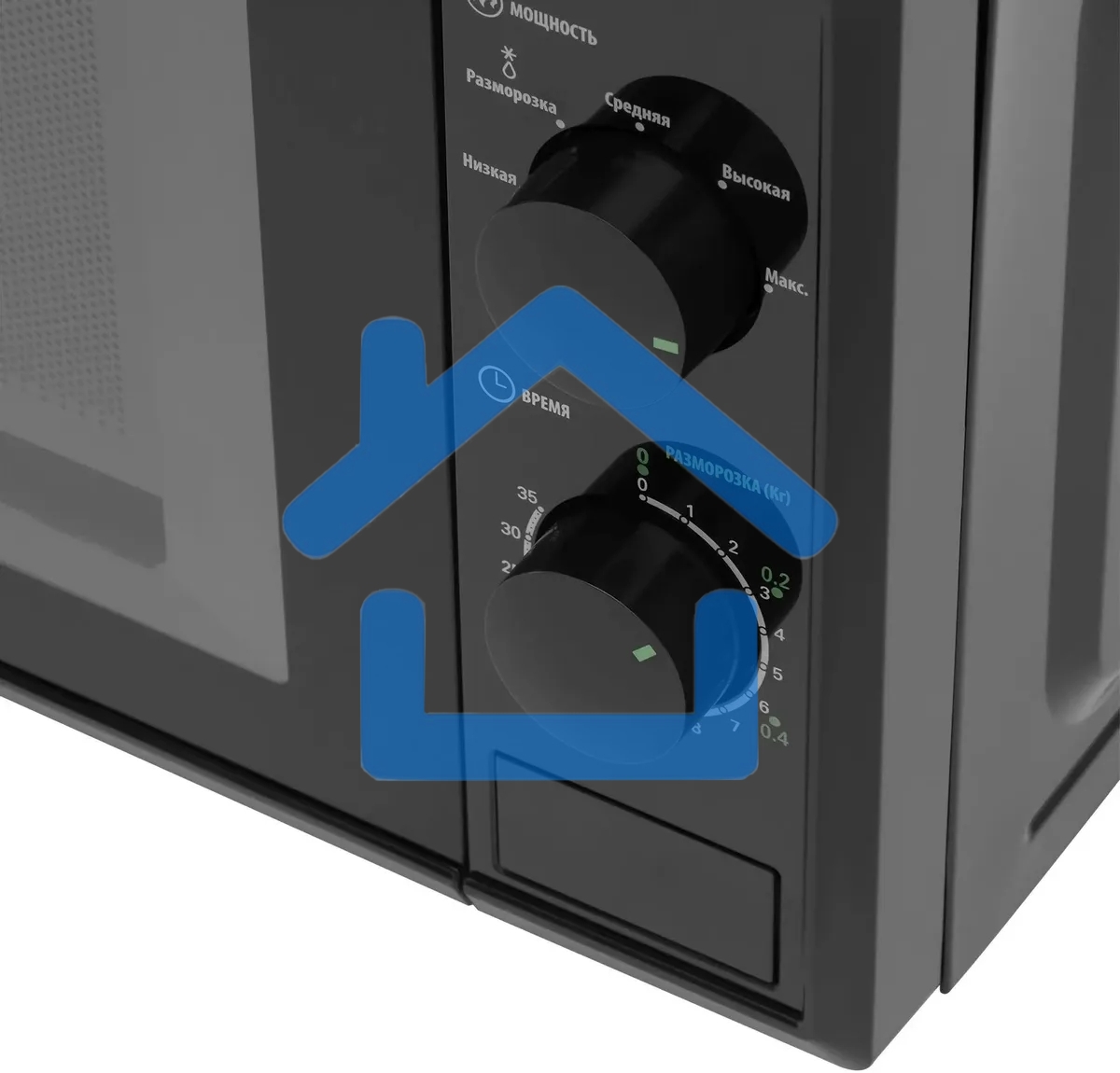 Микроволновая печь Starwind SWM5820 черный, 20 л, 700 Вт, переключатели - поворотный механизм