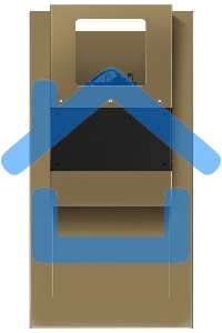 Вытяжка пристенная островная Maunfeld Bath 402 золотой, 40 см, 1150 куб. м/ч, 52 дБ