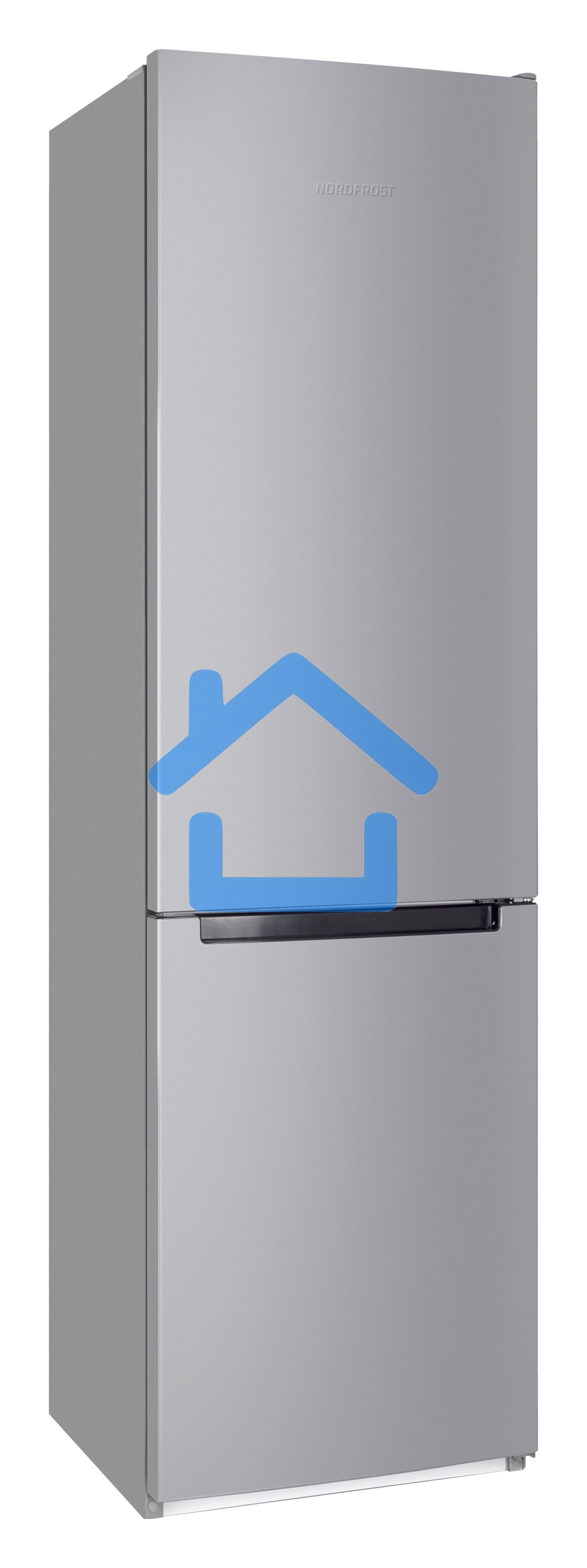 Холодильник Nordfrost NRB 154 S серый матовый двухкамерный 238/115 л морозилка снизу, капельная система