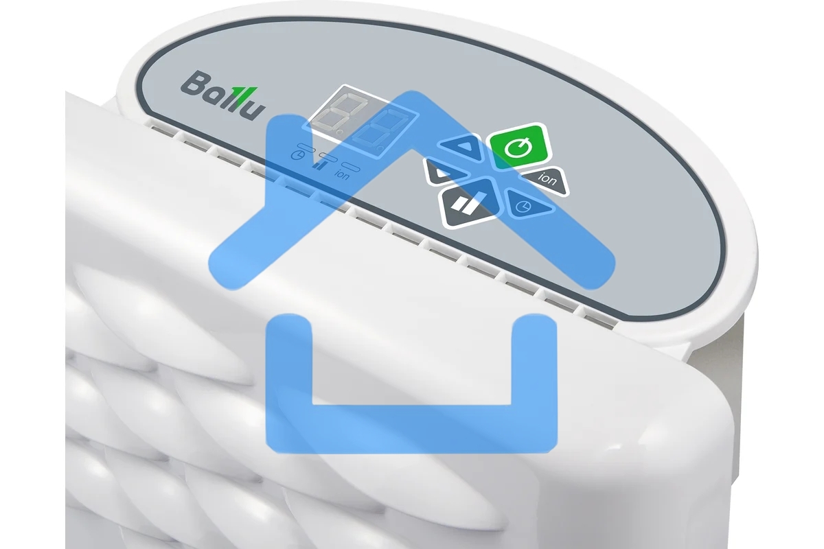 Конвектор Ballu Ettore BEC/ETER-1500 белый, 1500 Вт, 20 м2, термостат, дисплей