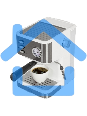 Кофеварка рожковая JVC JK-CF33 белый, молотый, 1.5 л, 1050 Вт, 20 бар