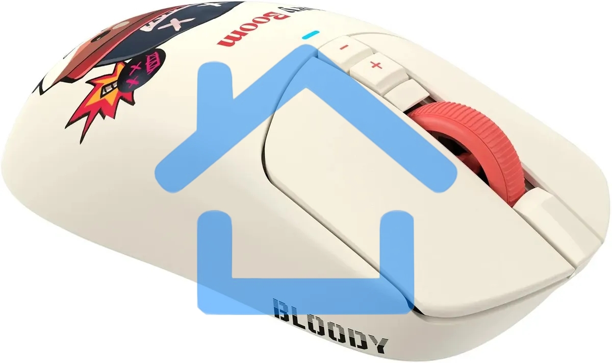 Мышь беспроводная/проводная A4Tech Bloody R72 Ultra Proxy Boom бежевый, 20000 dpi, радиоканал, USB, кнопки - 7