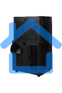 Кондиционер мобильный Ballu Velure BPAC-14 EW/N6 14000 BTU, 35 м², 50 дБ, охлаждение, осушение, черный