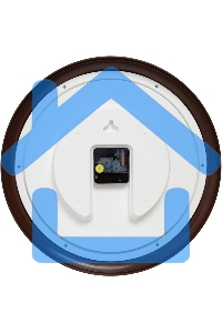 Часы настенные аналоговые Бюрократ WALLC-R85P D35см коричневый/белый