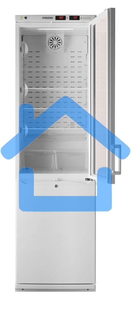 Холодильник комбинированный лабораторный Pozis ХЛ-340 белый двухкамерный 270/130 л морозилка снизу