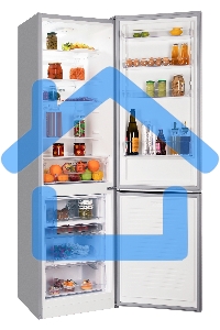 Холодильник Nordfrost NRB 154 S серый матовый двухкамерный 238/115 л морозилка снизу, капельная система