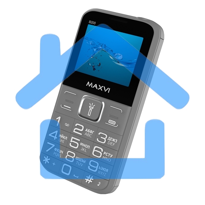 Мобильный телефон Maxvi B200 серый