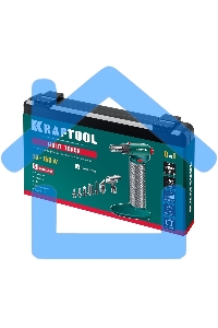 Газовый паяльник KRAFTOOL MULTI TORCH набор 8-в-1, 30-150 Вт, горелка, фен, пьезоподжиг, 1300°С