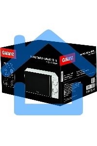 Микроволновая печь Galanz MOS-1706MW белый, 17 л, 700 Вт, переключатели - поворотный механизм