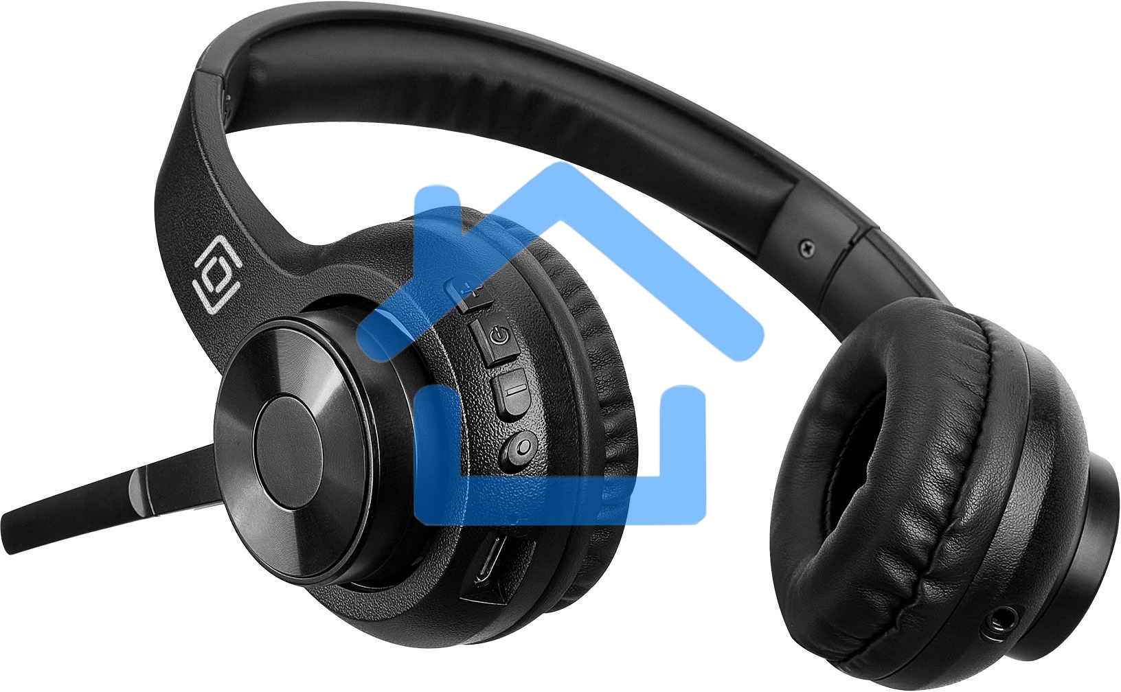 Наушники с микрофоном Оклик HS-M310 черный 1.5м накладные BT оголовье
