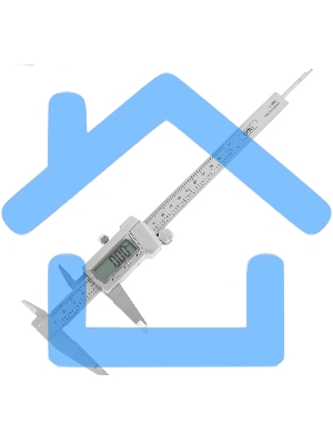 Электронный штангенциркуль Deli DL91200 200мм, метрическая/дюймовая конвертация, нержавеющая сталь, 3 кнопочное управление, светодиодный дисплей, 1,5В SR44.