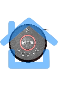 Тепловентилятор керамический Denzel DTFC-2000, 1000/2000 Вт, 20 м2, пульт, 3 режима, термостат