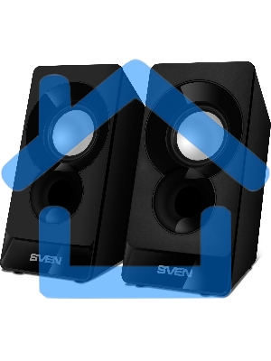 Акустическая система Sven 300 2.0 черный 6Вт