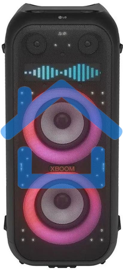 Минисистема LG XBOOM XL9T черный/красный 1000Вт USB BT