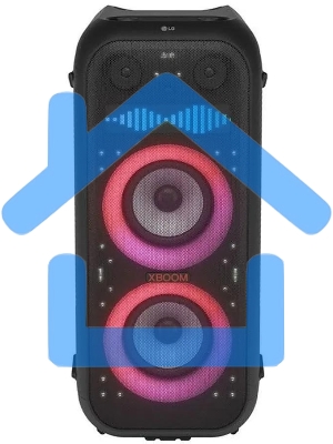 Минисистема LG XBOOM XL9T черный/красный 1000Вт USB BT