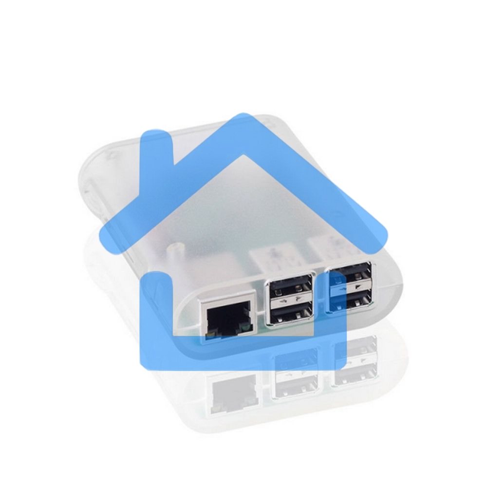 Корпус ACD Transparent RA076 ABS Plastic Injection Molding case with Stripe for Raspberry Pi 3 B (прозрачный, овальный на винтах)(RASP1795)