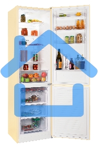 Холодильник Nordfrost NRB 164NF E бежевый двухкамерный 238/105 л морозилка снизу, капельная система