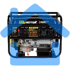 Электрогенератор бензиновый Huter DY8000LXA, 6.5 кВт, 81 дБ, 94 кг